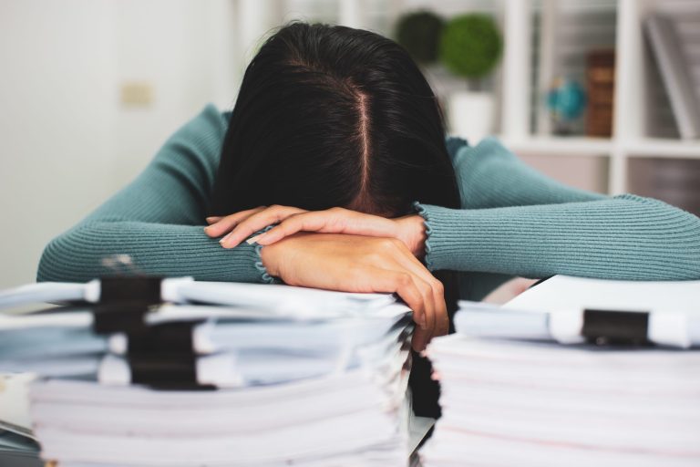 Women,Experience,Fatigue,Due,To,Hard,Work.,The,Concept,Of